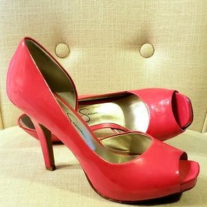 Jessica Simpson Hot Pink Pumps